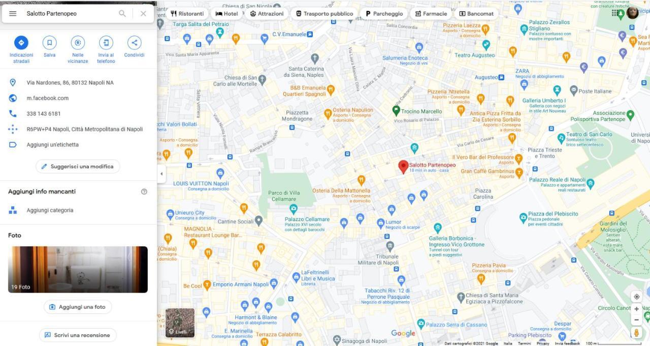 Salotto Partenopeo Νάπολη Εξωτερικό φωτογραφία
